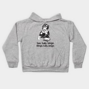 SEE SALLY BINGE Kids Hoodie